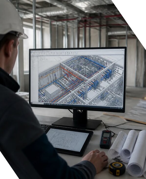 Создание BIM модели инженерных сетей для объектов в Иркутске